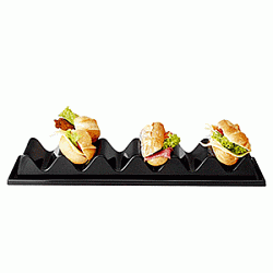 Подставка для бутербродов на 6 шт 50 см черный APS