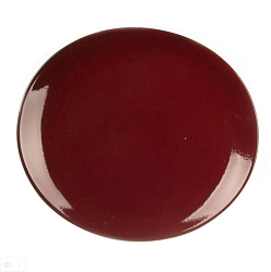 Блюдо овальное 25х22,5 см Evolution Dark Red P.L. PROFF CUISINE (10550 dark red)