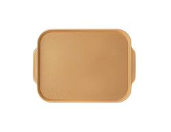 Поднос 45х34,5 см, бежевый АБС-пластик особо прочный морозостойкий MGprof (1750)
