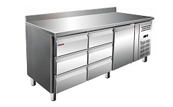 Стол холодильный GN3260TN (борт 6 ящиков 1 дверь) COOLEQ