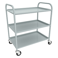 Тележка официантская ТОО-3 окрашенная ПИЩЕВЫЕ ТЕХНОЛОГИИ