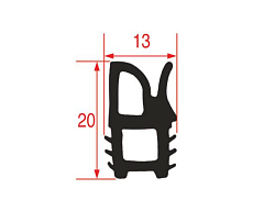 Уплотнение нижнее для тележки LAINOX (R70041150)