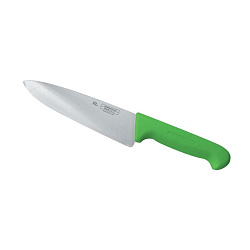 Нож поварской 25 см PRO-Line зеленая ручка  P.L. PROFF CUISINE (KB-3801-250-GR201-RE-PL)
