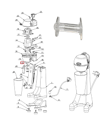 Взбиватель BMS 1 R_#16 для миксера VORTMAX (20.01.0.0004)