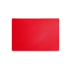 Доска разделочная 500х350х18 мм, полипропилен, красная поверхность шагрень MGprof (1711)