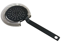 Стрейнер барный черный 9 см, закругленная ручка THE BARS