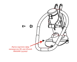 Ручка каретки 10х4 для овощерезки RG-250 diwash HALLDE (33305)