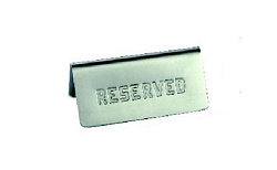 Табличка "Резерв" 120х55 мм MGSTEEL