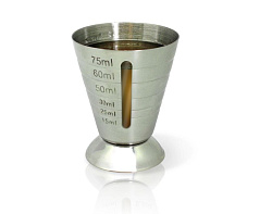 Джиггер 15-75 мл нержавеющий с делениями VIN BOUQUET