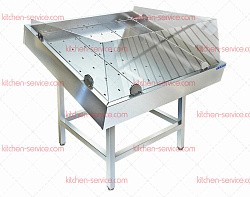Стол производственный для выкладки рыбы на льду СП-641/1100 ТЕХНО-ТТ