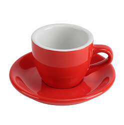 Кофейная пара 80 мл красная Barista P.L. PROFF CUISINE (HJ13083-80SET-185C)