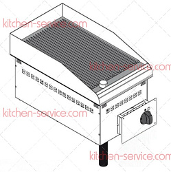 Поверхность жарочная встраиваемая DFTR35E0 136012 TECNOINOX
