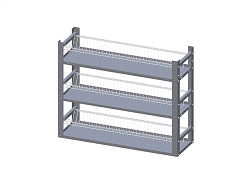Стеллаж кухонный для тарелок ПКТ-3-Н-ЮТ ТЕХНОЛОГИИ ЮГА