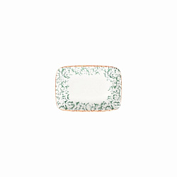 Блюдо прямоугольное 11см (10x7) Venecia Green ID Fine