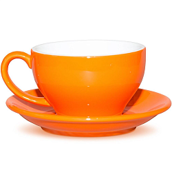Пара чайная 300 мл оранжевая Barista P.L. PROFF CUISINE (HJ13081-300SET-ORANGE)