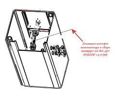 Штифт длинный активатора в сборе для овощерезки RG-350 HALLDE (40639)