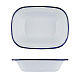 Блюдо для подачи 26x19 см h6 см 1250 мл Blue Rim эмалированная сталь SUNNEX (CEP9082)