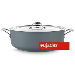 Кастрюля с крышкой 3,9 л серая PUJADAS (P490.724G)