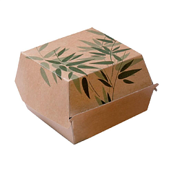Коробка картонная Feel Green для бургера 12x12x5 см GARCIA DE POU (144.62)