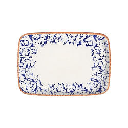 Блюдо прямоугольное 37см (33x23) Venecia Navy ID Fine