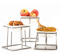 Подставка фуршетная стойка квадратая + салатник P.L. PROFF CUISINE (SBS 9282)