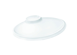 Блюдо для подачи овальное 350х270 мм с соусником, утолщенный край WILMAX