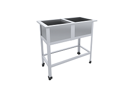 Ванна моечная 2 секции СТАНДАРТ ЦК ВМО2-380СЦК ПИЩЕВЫЕ ТЕХНОЛОГИИ