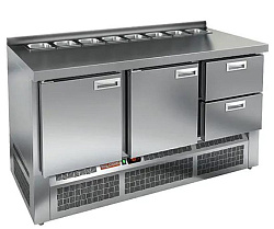 Стол холодильный для салатов без крышки SLE2-112GN (1/6) О HICOLD