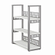 Стеллаж открытый SО3 КОБОР 60/36 aluminum/premium