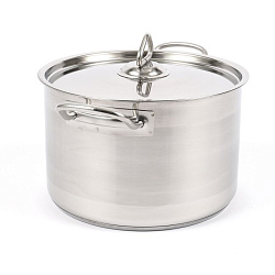 Кастрюля нержавеющая с тройным дном 240х160 мм 7 л  KITCHEN MUSE (SD12416)