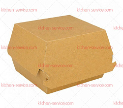 Коробка для бургера 14x12,5x8 см натуральный цвет, картон GARCIA DE POU (221.02)