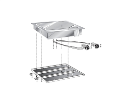 Поверхность жарочная встраиваемая электрическая 600 серии CHEF LINE SLDI6FTE6LSS APACH