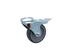 Колесо поворотное с тормозом D100 для ROBOLABS (25460)