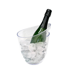 Ведро для шампанского 2 л. пластиковое с ручками, прозрачное VIN BOUQUET