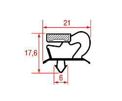Уплотнитель для АВМ061Т LAINOX (RA190069)