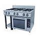 Плита газовая Ф6ПДГ/800(г) с духовкой GRILL MASTER (50004г)