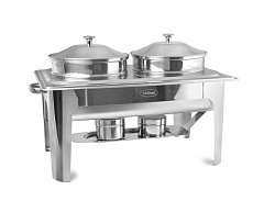 Чафиндиш (мармит) две емкости по 4,5 л для первых блюд MGSTEEL