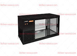 Витрина холодильная VRL 1100 L Black HICOLD