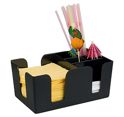 Подставка барная для салфеток и украшений черная MGprof (1774)