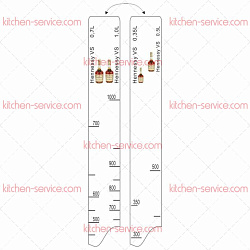 Линейка барная Hennessy VS 350 мл/500 мл/700 мл/1 л P.L. PROFF CUISINE (81250052)