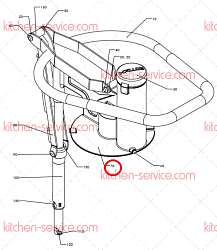 Подача для устройства ручной подачи овощерезки RG-300i HALLDE (47049)