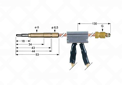 Термоэлемент M9x1 1000 мм для CONVOTHERM (5009048)