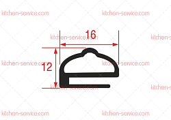 Уплотнитель 6 м для печи (3286041)