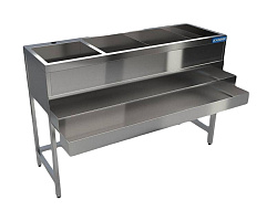 Станция барная 1100х480(600)х900 мм, 1 рейл КАМИК