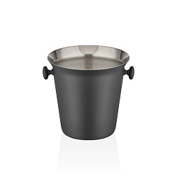 Ведро для льда 15 см матовый черный NARIN
