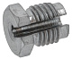 Винт с продольным шлицем для термостата ALPENINOX (027061)