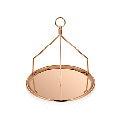 Поднос 23,5 см медь NARIN