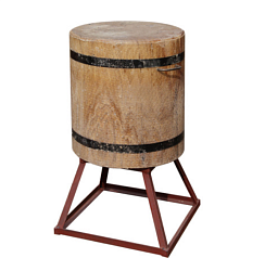 Колода разрубочная d 40-50 см h 50 см 30 см сварная подставка дуб ПРОФЛАЙНТРЕЙД