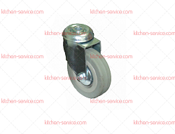 Колесо 50мм серая мягкая резина под болт М10 (SCHG25) (5056050M)