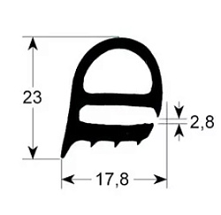 Уплотнение двери для RATIONAL (5012.0703)